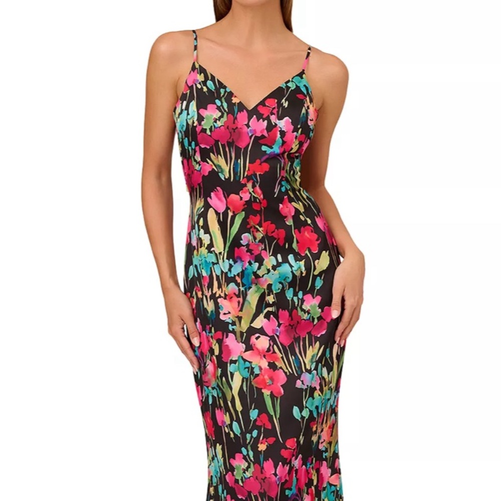 Liv Foster Printed Satin Dress
